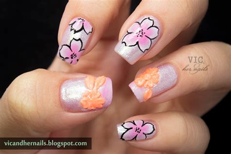 Vic and Her Nails: March N.A.I.L. - Theme 4 - Spring Flowers
