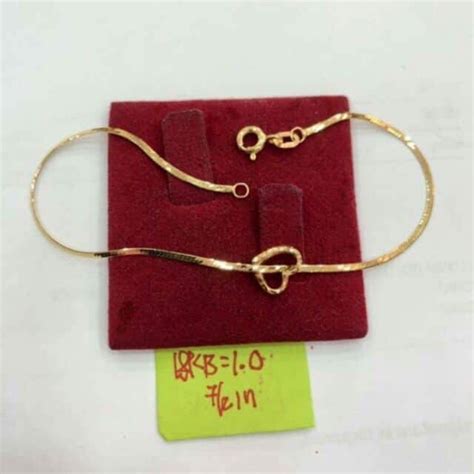 18K Saudi Gold Bracelet | Shopee Philippines