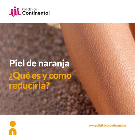 Tips para reducir la piel de naranja - Policlínico Continental