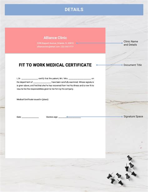 Fit To Work Medical Certificate Template - Google Docs, Word, Apple Pages | Template.net