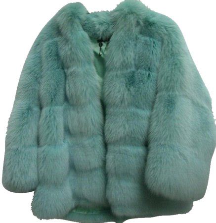 light green fur coat | ShopLook