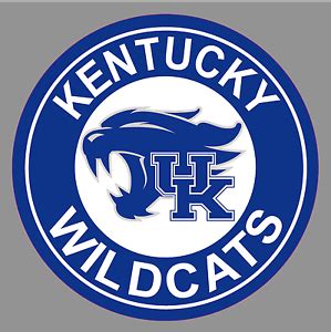 Kentucky Wildcats Logo - Blue and White