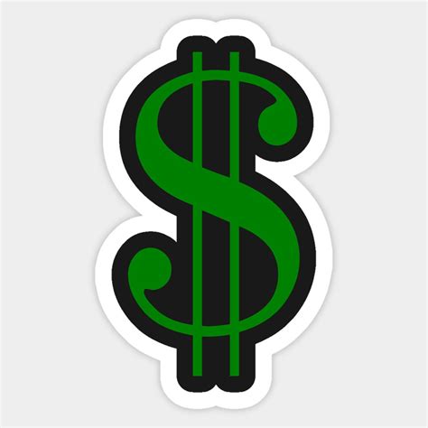 Stickers Cool, Stickers For Laptop, Funny Stickers, Custom Stickers, Dollar Sign, Dollar Dollar ...