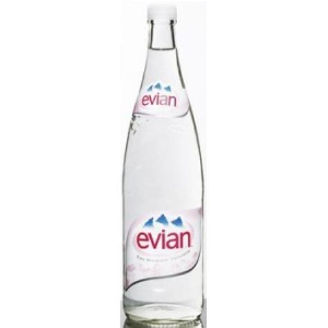 Image de Eau: Bouteille Deau En Verre Evian