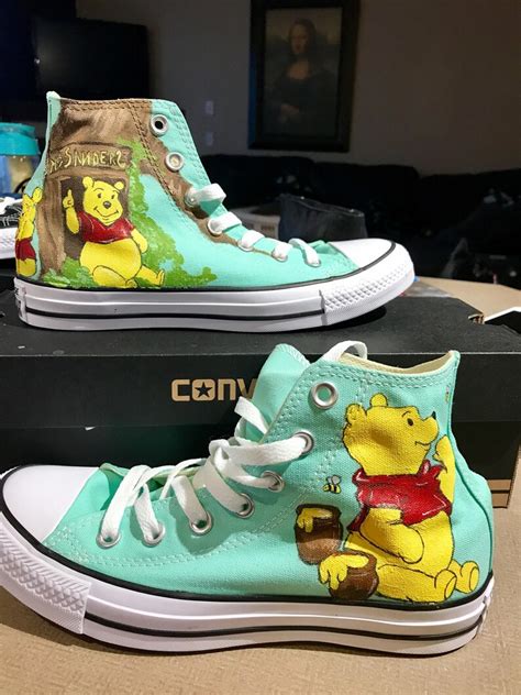 Custom Painted Converse High Tops Inspired by Disney's - Etsy