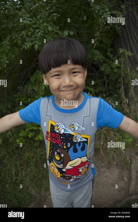 Happy Korean child in Prospect Park, Brooklyn, New York Stock Photo - Alamy