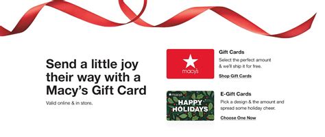 Gift Cards, E-Gift Cards & Gift Certificates - Macy's