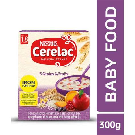 Cerelac 5 Grains & Fruits 18 Months+ – Apkarasan