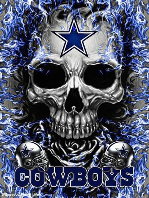 Skull With Dallas Cowboys - 622x828 - Download HD Wallpaper - WallpaperTip