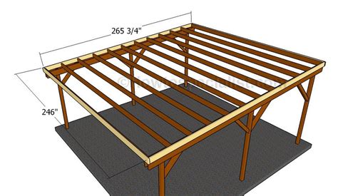 Flat roof double carport plans | PDF Download | Double carport, Carport ...