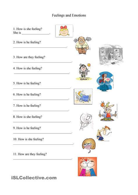 Feelings And Emotions Worksheets Printable - Printable Worksheets