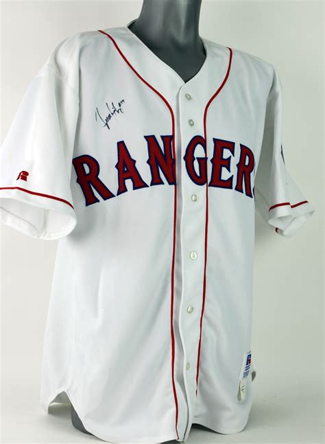 Lot Detail - 1994 Juan Gonzalez Texas Rangers Signed Home Jersey (MEARS ...