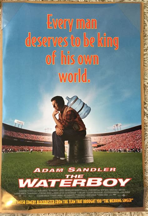 THE WATERBOY MOVIE POSTER 2 Sided ORIGINAL RARE 27x40 ADAM SANDLER | eBay