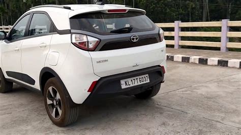 Tata Nexon XZ+ Single Tone Calgary White : Running - YouTube