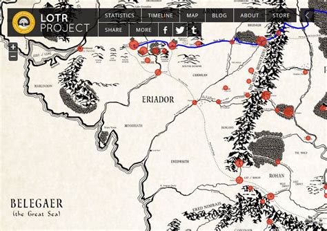 A new, interactive historical map of Middle-earth from LOTRProject