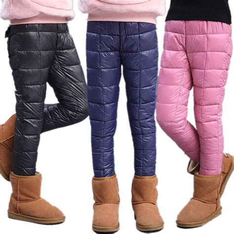 5 12T Chumhey Girls Winter Trousers Warm Cotton Padded Snow Wear Outfits Children Winter ...