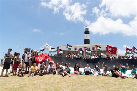 Premium Photo | Protesters are seen holding the palestinian flag during a protest