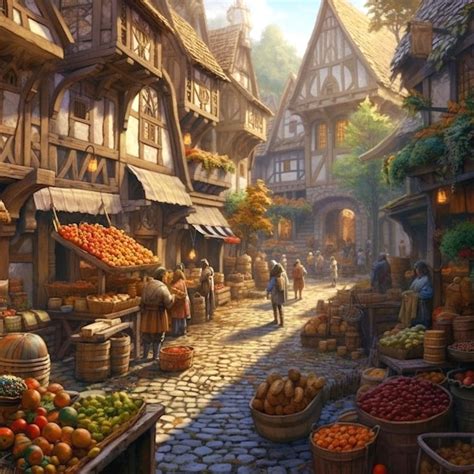 96,000+ Medieval Street Market Pictures