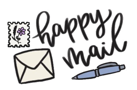 peachpoppy_co giphyupload envelope happy mail usps Sticker