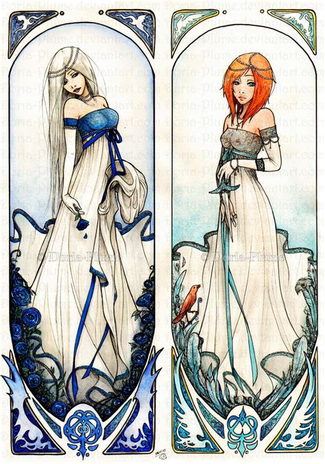 SARAH - MARRY :Art Nouveau: by Doria-Plume on DeviantArt