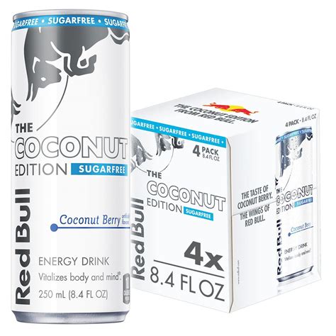 Buy Red Bull Energy Drink, Sugar Free Coconut Berry, 8.4 fl oz (Pack of 4) Online at desertcartUAE