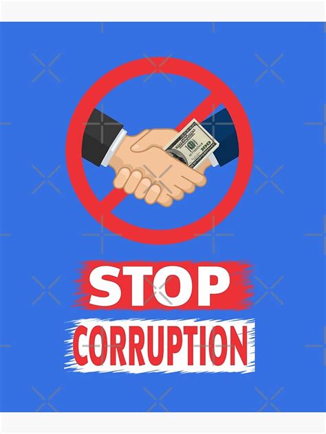 "Stop Corruption" Poster for Sale by nando270 | Redbubble