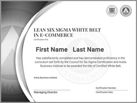 Lean Six Sigma White Belt Certification in E-Commerce - Six Sigma Online