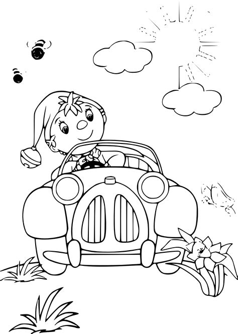 Coloriage Voiture oui-oui à imprimer