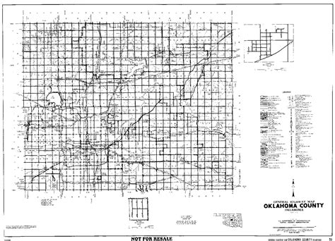 Oklahoma County Maps With Sections