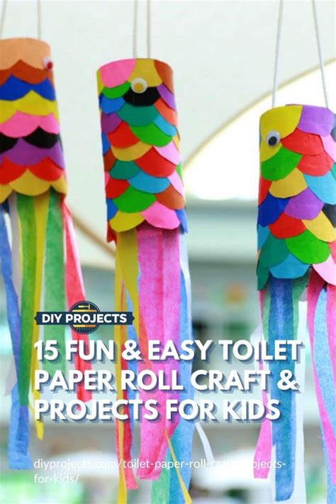 15 Fun & Easy Toilet Paper Roll Craft & Projects For Kids