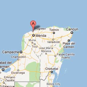 Progreso Yucatan Mexico Map - Dennie Guglielma