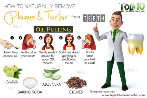 How to Naturally Remove Plaque and Tartar from Teeth | Top 10 Home Remedies