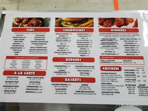 Menu of Market Street Deli in Pocomoke City, MD 21851