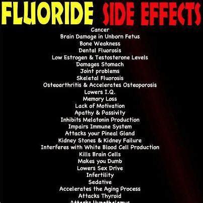 Fluoride Side Effects | Alternative/Holistic Health | Pinterest