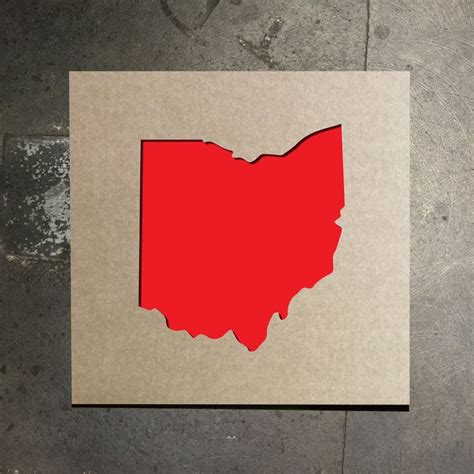 Ohio State Outline Stencil | State outline, Stencils, Barn quilt