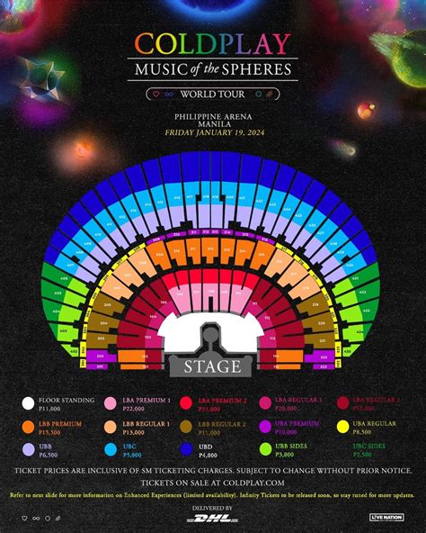 Coldplay releases ticket prices, seat plan for Manila concert in 2024 ...