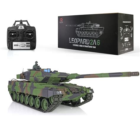 RC Tank Leopard 2A6 Heng Long 1:16 Smoke Sound BB IR Steelgearbox 2,4Ghz | ubicaciondepersonas ...