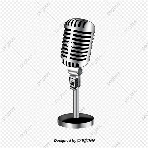 microphone vintage vector png