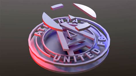 Atlanta United Football Club Logo Printable and Renderable - 3D Print Model by danyelon