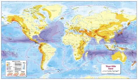 Personalised World Natural Hazards Map - Cosmographics Ltd