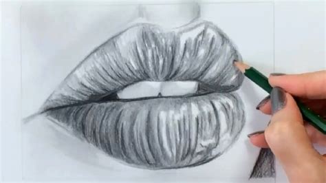 How to Draw a Realistic Mouth & Lips - YouTube
