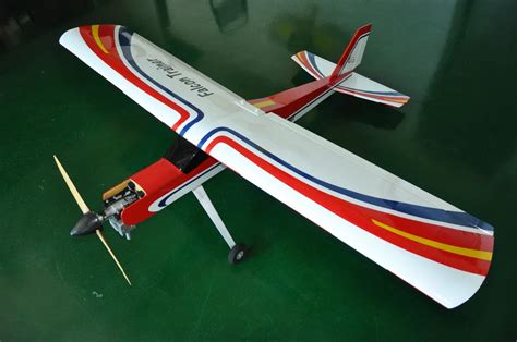 Falcon Trainer 20cc Gasoline RC Airplane Balsa Wood Plane Model ...