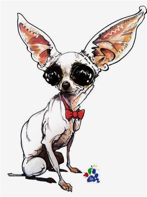 Chihuahua Cartoon Tattoo - Pets Lovers