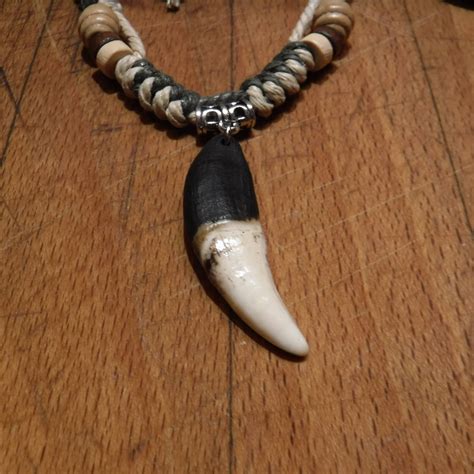 Large Wolf Tooth Necklace Wolf Teeth Necklace Wolf Necklace Wolf Tooth Necklace Adjustable ...