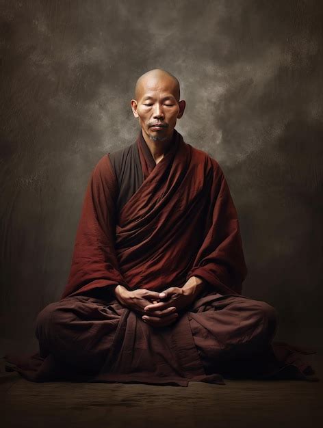 Premium AI Image | Tibetan Monk in Meditation