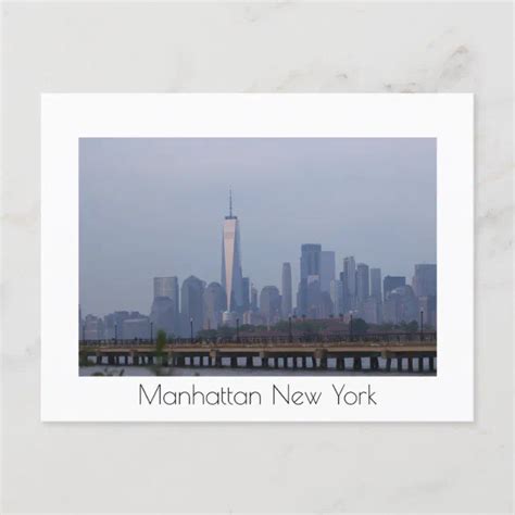 Manhattan New York Skyline Postcard | Zazzle