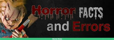 Horror facts week 1 | Horror Amino