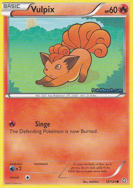 Pokemon Vulpix Card