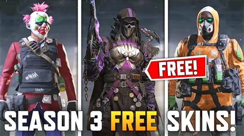 *NEW* SEASON 3 FREE CHARACTER SKINS in COD MOBILE! ALL SEASON 3 FREE ...