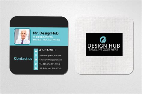 Social Business Card Template Graphic by Leza Sam · Creative Fabrica